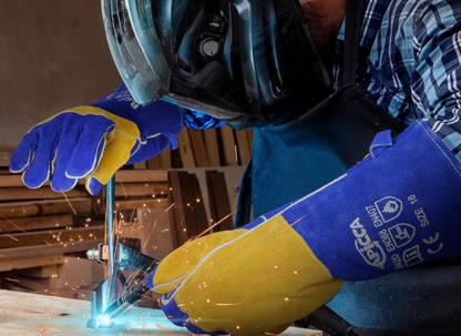 Welding Gloves Fire Heat Resistant - Image 4