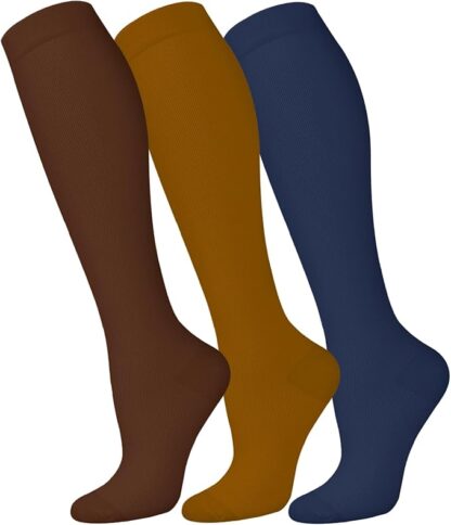 FuelMeFoot 3 Pack Copper Compression Socks - Compression Socks Women & Men Circulation - Best for Medical,Running,Athletic - Image 2