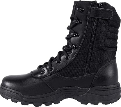 Men's Military Tactical Work Boots Side Zipper Jungle Army Combat Boots - Image 3