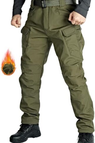 About this item Men's tactical pants designed for work and outdoor activities, combining durability and comfort, ideal for leisure, hiking or camping enthusiasts. Made from water-resistant materials, these waterproof hiking camo pants are perfect for tackling tough weather conditions while remaining lightweight and breathable. Its functional 8-pocket design allows for optimal storage of essentials, maximizing space in your backpack for clutter-free adventures. Occasion: The tactical pants are suitable for all seasons, perfect for working, hiking, camping, climbing, shooting, travelling, combat assault, army training and casual daily wear. Available in two versions: For autumn/winter you can choose these with thick fleece lining for extra warmth, and for spring/fall you can choose our lightweight version.