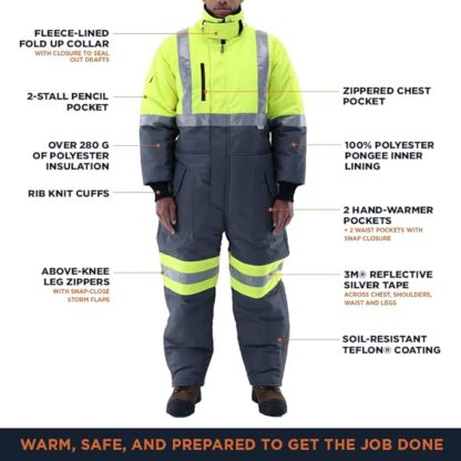 RefrigiWear Freezer Edge Insulated Coveralls, -30°F Comfort Rating - Image 4