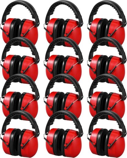 12 Pcs Hearing Protection Ear Muffs NRR 28dB Noise Reduction Headphones Shooting Ear Protection Earmuffs(Blue) - Image 10
