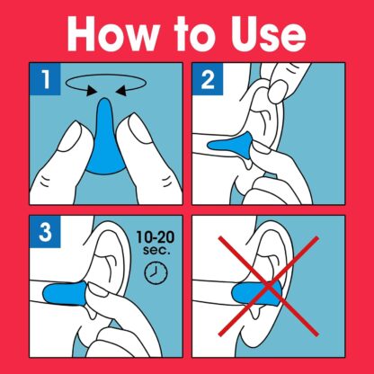 AZEN 100 Pairs Ear Plugs Bulk, Soft Foam Ear Plugs for Sleeping Noise Cancelling, NRR 32dB Earplugs for Concerts Shooting Swimming Noise Reduction (Lake Blue) - Image 4