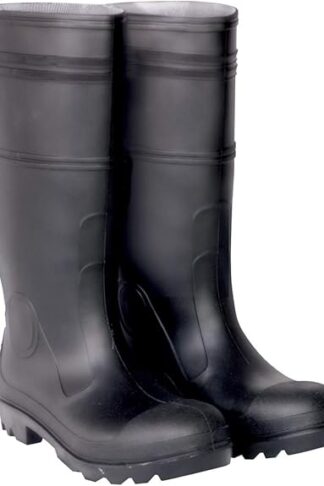 Product details Sole materialRubber Shaft heightCalf High Shaft circumference16.25 Inches Outer materialPolyvinyl Chloride (PVC)