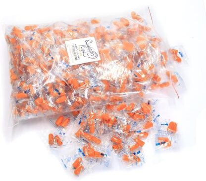 Quality Foam Earplugs 200 Pair - 32dB Noise Cancelling Soft High Decibel Ear Plugs for Noise Reduction Ear Protection Construction Loud Music Shooting Guns..