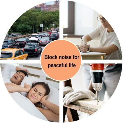 Quality Foam Earplugs 200 Pair - 32dB Noise Cancelling Soft High Decibel Ear Plugs for Noise Reduction Ear Protection Construction Loud Music Shooting Guns Work Safety Hearing Protection Ear Plugs - Image 3