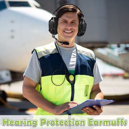 Xuhal 9 Pcs Ear Protection Earmuffs, Adjustable NRR 28dB Noise Reduction Headphone for Shooting Mowing Noise Cancelling - Image 5
