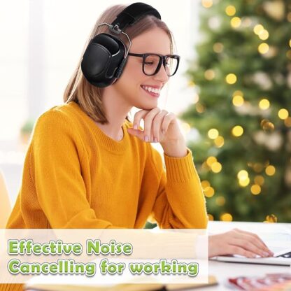 Xuhal 9 Pcs Ear Protection Earmuffs, Adjustable NRR 28dB Noise Reduction Headphone for Shooting Mowing Noise Cancelling - Image 6
