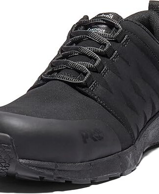 Anti-Fatigue Composite Safety Toe: Lightweight, non-metallic, Timberland PRO Rubber: Heat-resistant, durable rubber compound offers enhanced slip, oil and abrasion resistance.