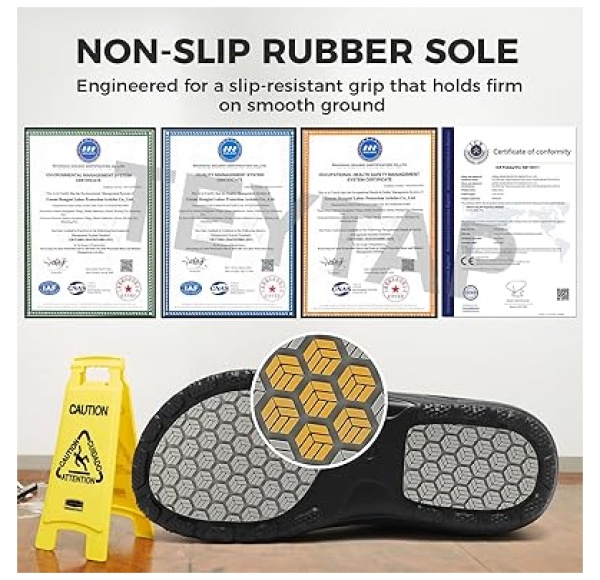 Chef Shoes Men Women Non Slip Work Shoes Water Proof Closed Toe Clogs for Nurse Kitchen Restaurant Food Service - Image 3