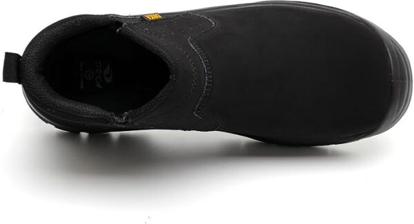 DRKA Men's Steel Toe Chelsea Boots - EH Waterproof Work Shoes for Construction, Industrial, Slip Resistant - Image 5