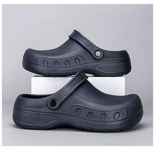 Men Chef Clogs Slip Resistant Garden Clogs with Arch Support Safety Nursing Shoes Work Shoes Water Oil Resistant for Men Food Service - Image 6
