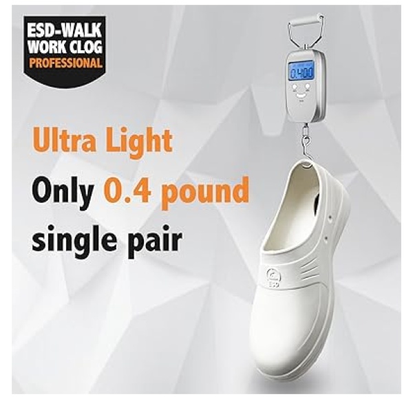 Women Slippers, Non Slip Work Shoes, Waterproof, Oil Resistant and Anti-Static, Suitable for Hospital Doctors, Nurses, Kitchen, Laboratory, Healthcare Or Home Use - Image 7