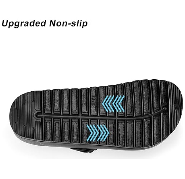ZXT Arch Support Work Clogs Slip Resistant Orthopedic Shoes for Chef Nurse Garden Comfortable, Slip-On Cushion Slide Sandals - Image 5