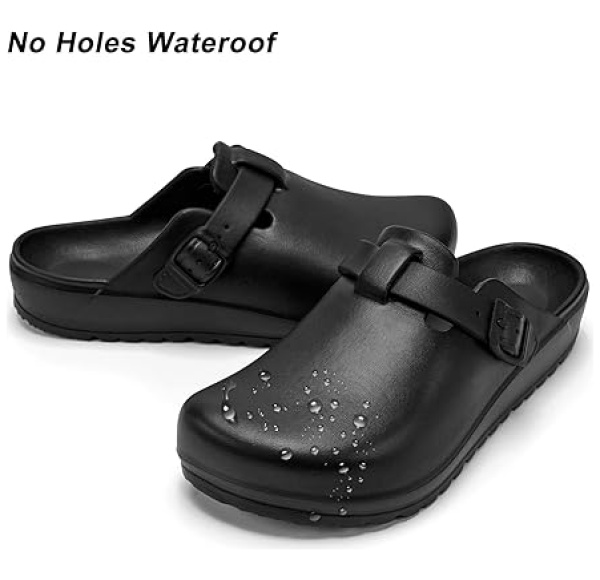 ZXT Arch Support Work Clogs Slip Resistant Orthopedic Shoes for Chef Nurse Garden Comfortable, Slip-On Cushion Slide Sandals - Image 6